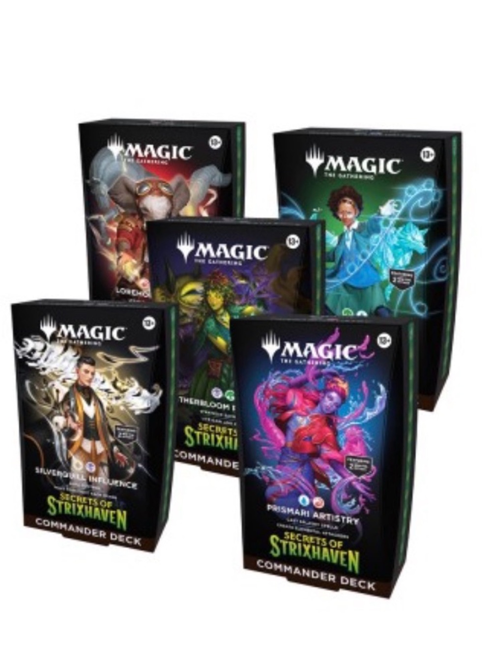 Magic the Gathering Secrets of Strixhaven 5-Deck Commander Case
